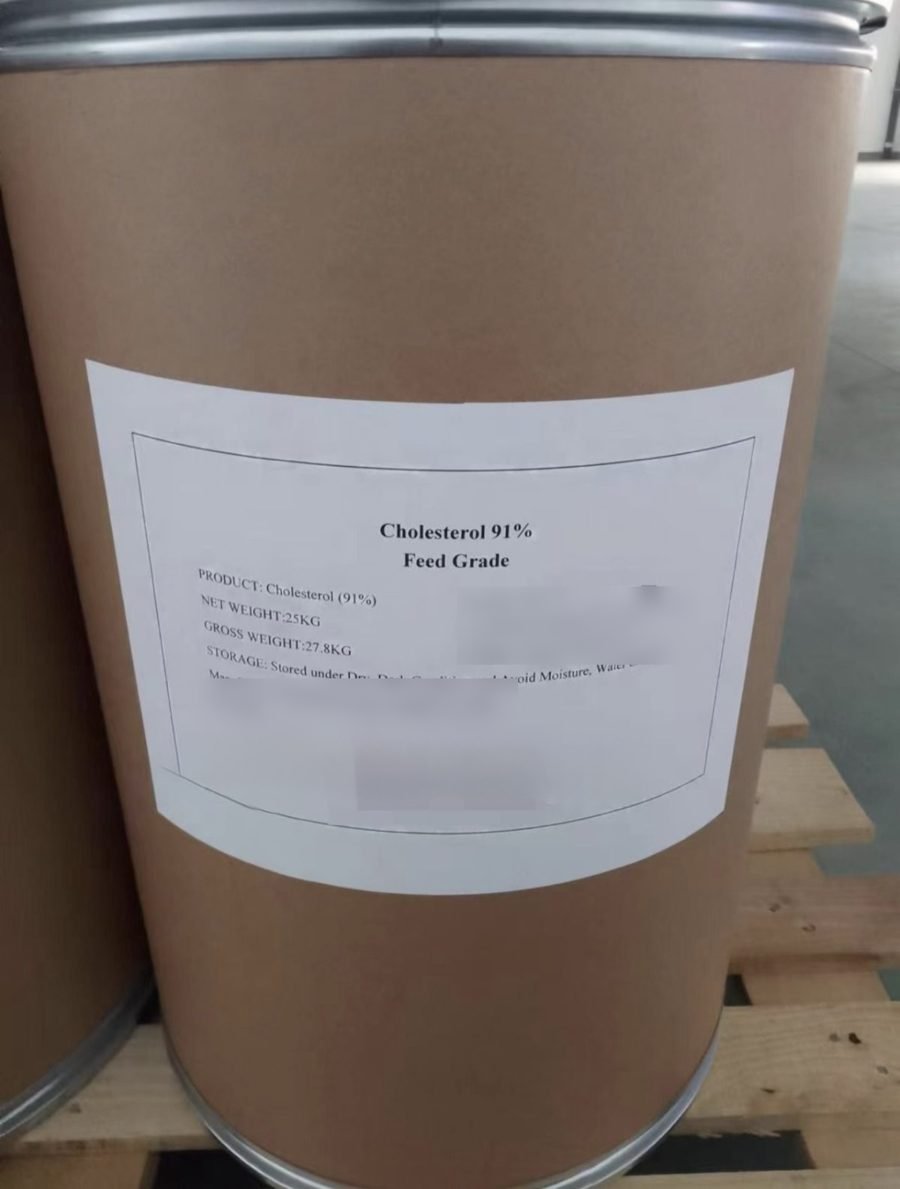 Tambor de 25 kg de colesterol 91% feed grade